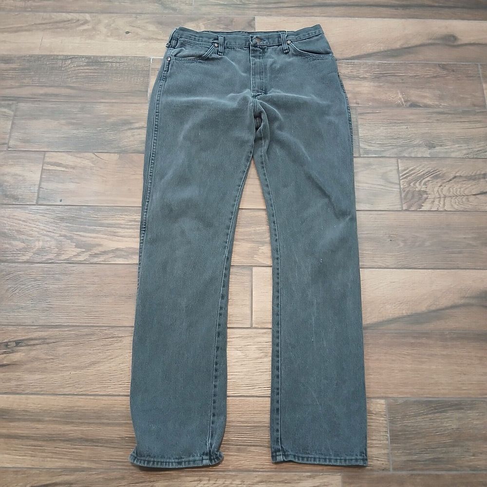 Vintage Wrangler Jeans Mens 35x36 Black Fade 13MWZPB Cowboy USA 90s (FITS 33x33)
